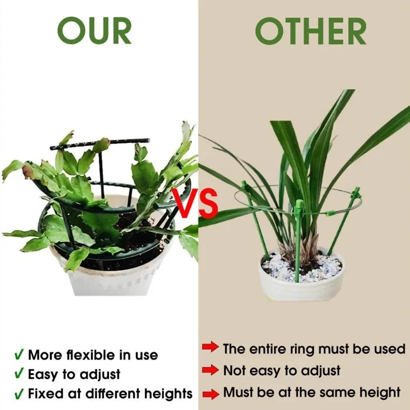 Description Picture 4 of itemPlastic Plant Support Pile Frame Greenhouse Arrangement Semicircle Fixed Rod Flower Plant Vine Climbing Bracket Garden Tools