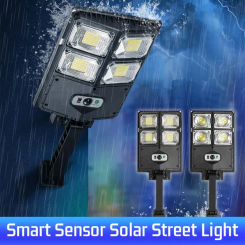 Powerful Outdoor Solar Lights 12000 Lumens Lighting 504 LED Garden Lamp Solar Panel Lamps Waterproof Motion Sensor Street Light