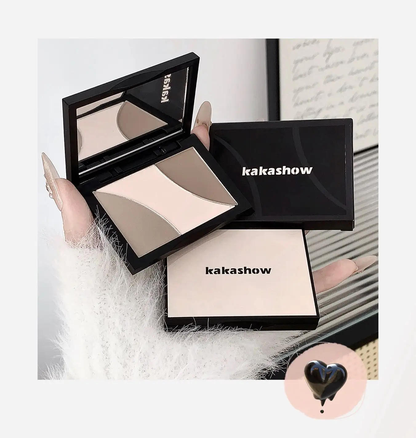 Description Picture 3 of item3Color Matte Contouring Highlighter Makeup Palette Natural Stereoscopic Face Powder Bronzer Palette Shading Nose Shadow Cosmetic