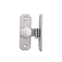 Flip Door Sliding Latch 90 Degree Stainless Steel Latch Sliding Barn Door Lock Right Angle Door Hasp Lock Silver Black