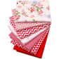 7Pcs Red White