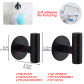 Hook black 2PCS Set
