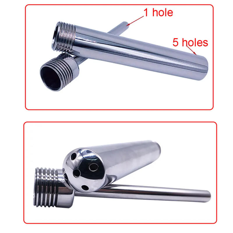 Description Picture 3 of itemStainless Steel Bidet Vagina Cleaning Enema Shot Deep Shower Enema Douche Anal Cleaning System Nozzle Tip Bathroom Accessories