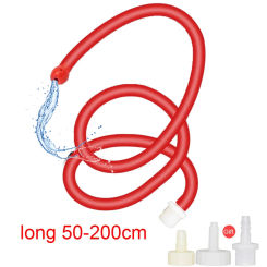 Portable Soft Silicone Bidet Wash Hose Cleaner Personal Enema Nozzle Douch Cleaning 50/100/150/200cm Tube
