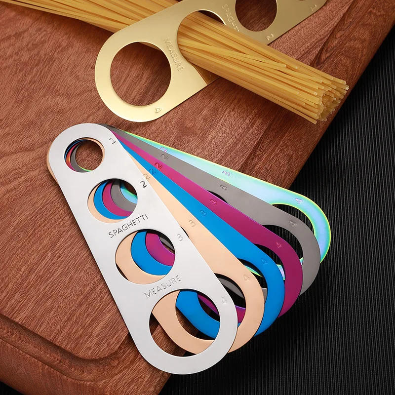 Description Picture 2 of itemStainless Steel Spaghetti Measurer Pasta Noodle Measure Cook Kitchen Cake Ruler Tapeline Free Measuring Kitchen Tools Gadgets