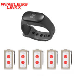 Wireless Wristband Watch System Pager Waiter Calling Alarm Pager Bracelet Receiver For Restaurant Plant Bar Cafe Bank Hotel KTV