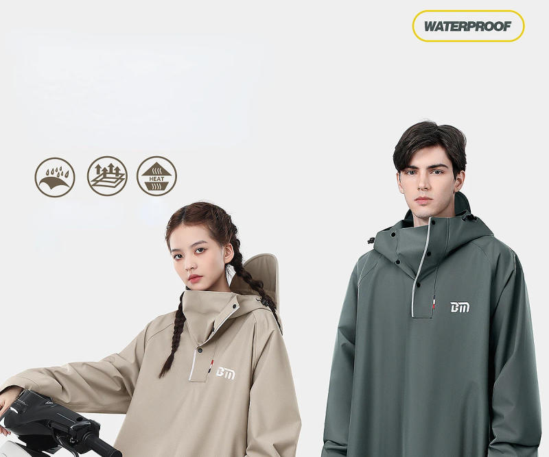 Description Picture 2 of itemRaincoat Wholesale plus-Sized Thicken and Lengthen Adult Motorcycle Poncho Explosion-Proof Rain Rain Gear