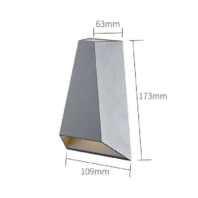 Description Picture 2 of item12W LED Outdoor&Indoor Wall Lamp IP65 Waterproof Park Porch Garden Villa Aisle Balcony Pergola Outdoor Exterior Wall Lighting