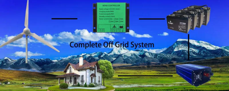 Description Picture 2 of itemPWM Wind Turbine Charge Controller 10A 20A 30A 40A Low Wind Speed Regulator Voltage Boost 12V 24V 48V System Waterproof