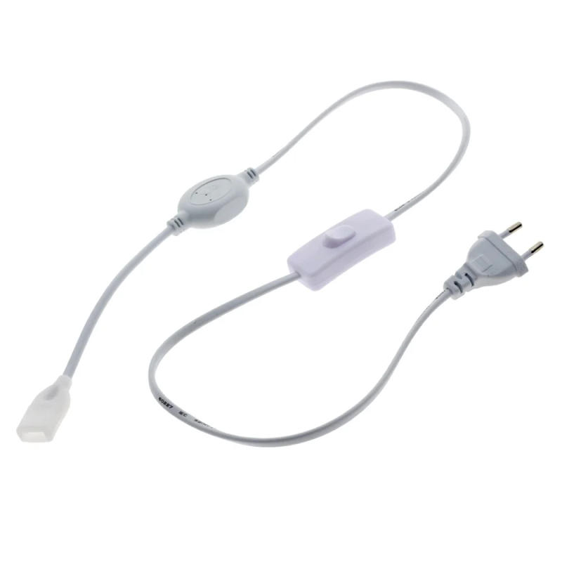 Description Picture 4 of itemPower Wire with Switch 220-240V Connector Electrical Cords 1M Power Supply Extension Cable for LED Bar Light / Strip Light