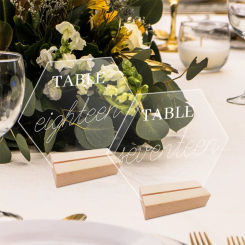 Removable for Wedding Party Decor Table Place Card Table Number Plate Menu Display Frame Table Number Sign Card Display Stand