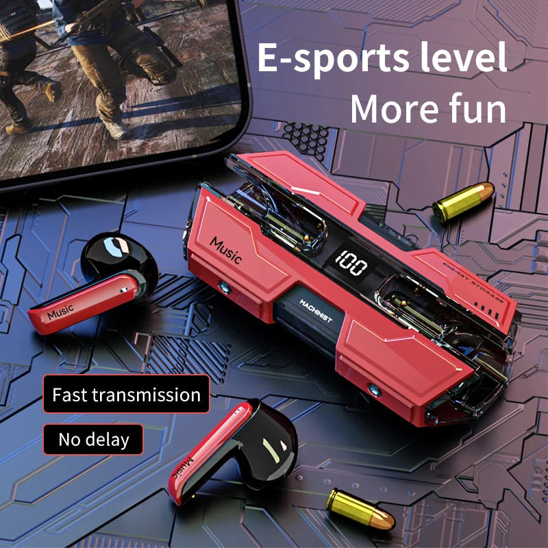 Description Picture 2 of itemSW-G20 Wireless Headphones TWS Bluetooth 5.3 Gaming Headphones Stereo Audio Earphones HiFi Dual Mode Earphones For In-sta Music