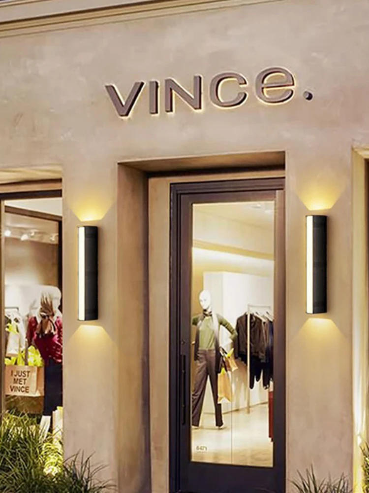 Description Picture 6 of itemLED Wall Lamp Strip Outdoor Waterproof IP65 Three Sides Illuminat Villa Gate Exterior Wall Decor Modern Hang Wall Lighting Light