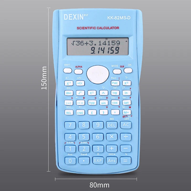Description Picture 3 of itemSchool Engineering Scientific Calculator Students Stationary Calculating Tools Exam Function Creative Color Calculator