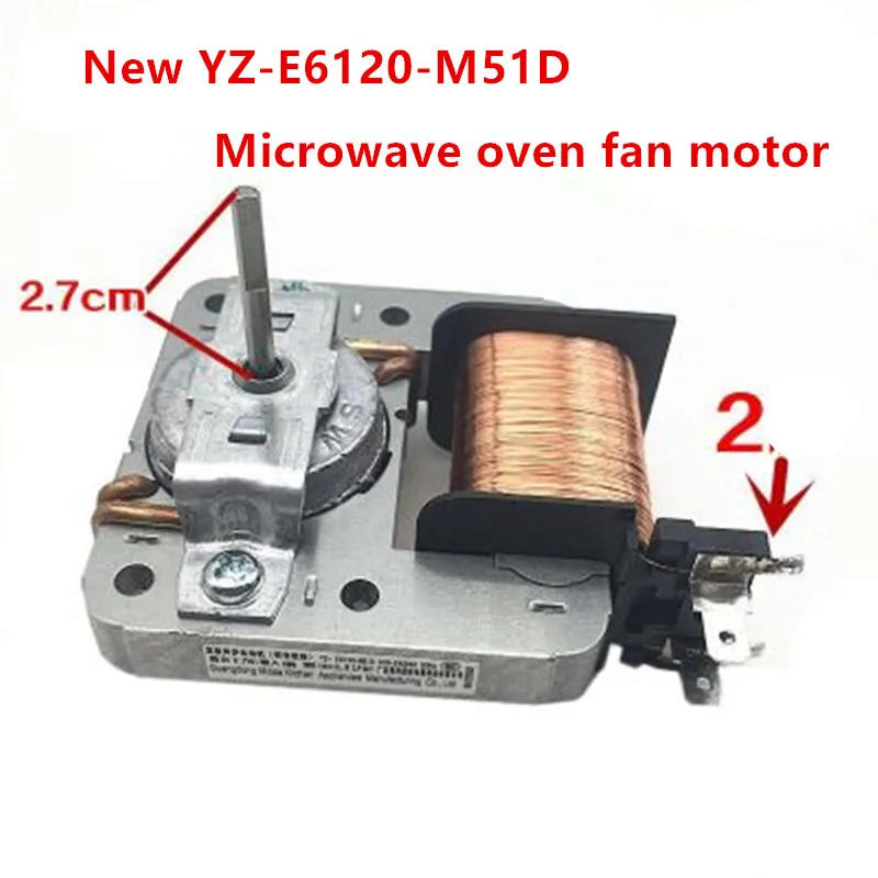 Description Picture 2 of itemNew original 1pcs microwave oven fan cooling fan motor compatible model YZ-E6120-M51D YZ-E6120-W51D 220-240V 18W