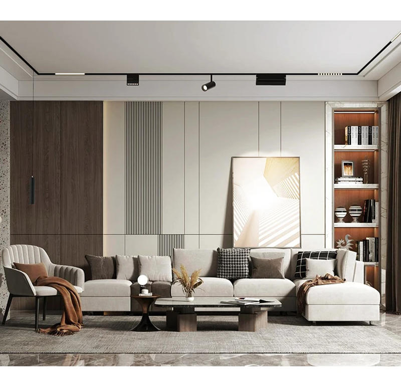 Description Picture 6 of itemMagnetic suction track light 48V none main light LED line light grille light downlight Embedded magnetic track light