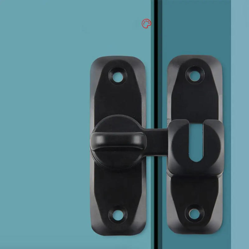 Description Picture 2 of itemSliding Door Window Latch Hardware Flat Opening Buckle No-Punch Swing Door Lock Buckle For Garden Bathroom Cabinet Window