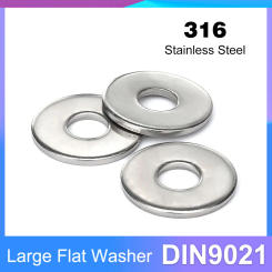 Washer Stainless Steel 316 M4 M5 M6 M8 M10 M12 M14 M16 M18 M20 M24 Large Flat Metal Gasket Big Plain Washer DIN9021