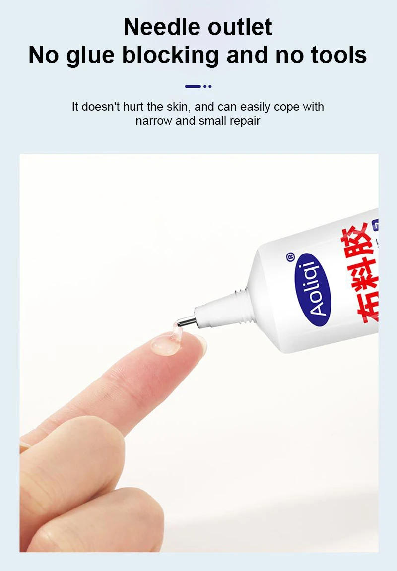 Description Picture 2 of itemFabric Sewing Glue Multi Sewing Glue Liquid Instant Transparent Super Strong Glue Universal Strong Sealers Glue Repair Tool