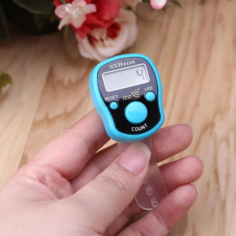 Description Picture 4 of itemHand Tally Counter Digital Display Mini LCD Electronic Finger Counters Mechanical Manual Clicker Tasbhee Tasbih Gift Drop Ship