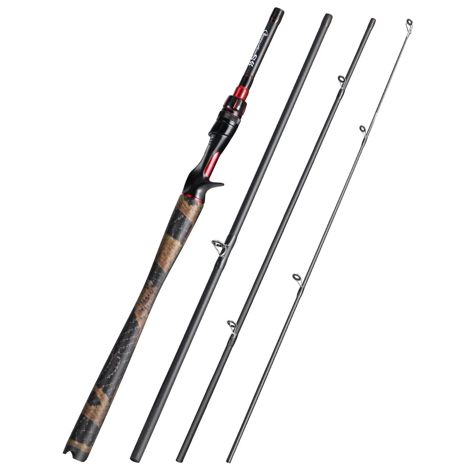 Description Picture 3 of itemSougayilang 1.8M 1.98M 2.1M Spinning Casting Fishing Rod Light Weight Carbon Fiber Travel Fishing Pole for Bass Pike Carp Tackle