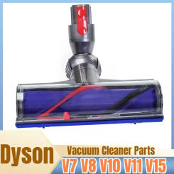 Direct Drive Suction Head For Dyson V7 V8 V10 V11 V15 Vacuum Cleaner Direct LED dust indic Drive Cleaner Head Turbine Floor