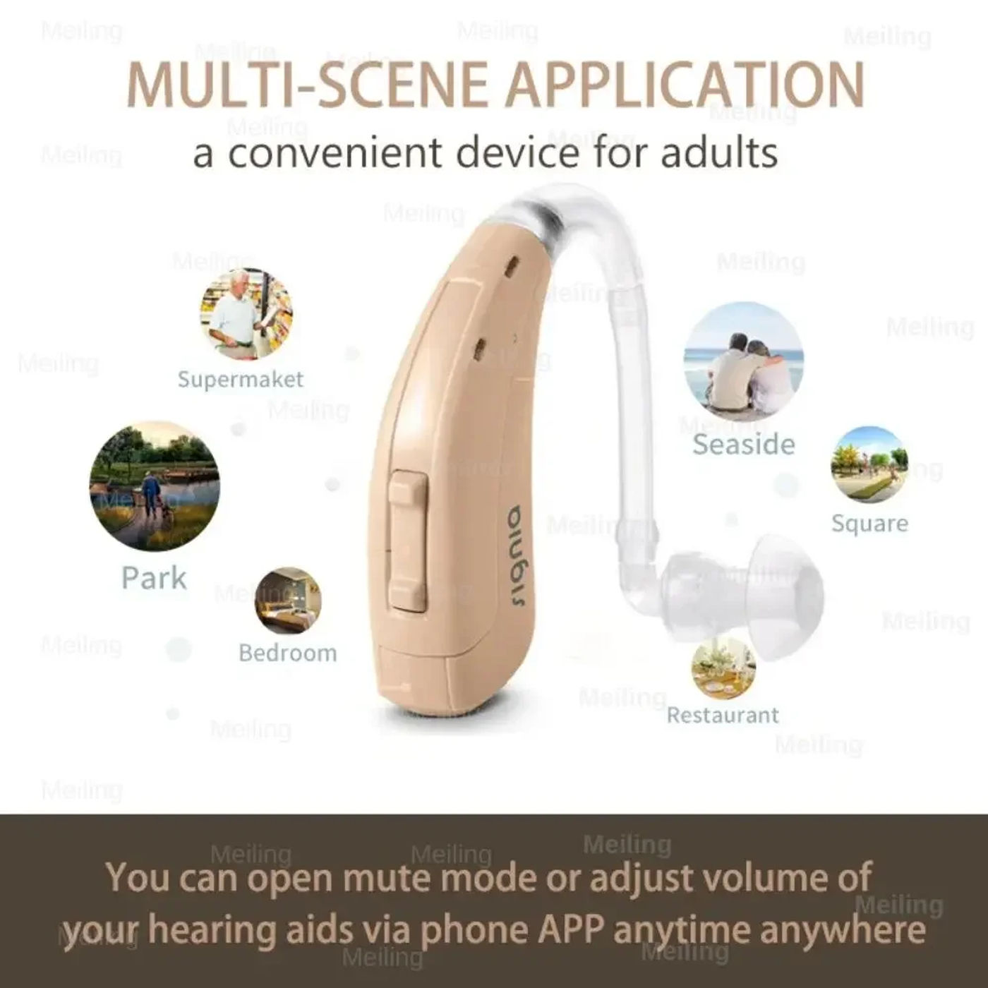 Description Picture 5 of itemSignia Hearing Aid Digital 120dB High Power Imported Chips 4 6 8 Channels original Siemens Hearing Aids for Severe Deafness