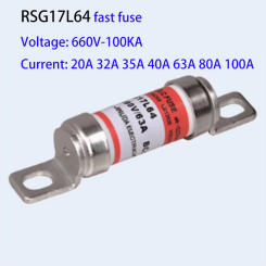 HURO Quick fuse RSG17L64 20A 32A 35A 50A 63A 80A 100A 660V fast Fuse tube