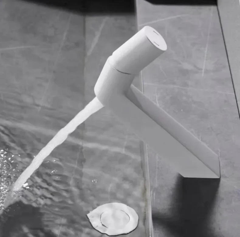 Description Picture 4 of itemBathroom Utensils Mixing Faucet Creative Design Brushed Gold Cold And Hot Basin One Hole Sink Metal Tap Accessories Bath