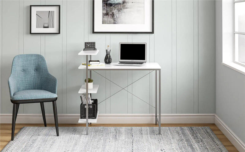 Description Picture 4 of itemSide Storage Desk - Natural  study desk  tables  escritorios  home office  gaming desk