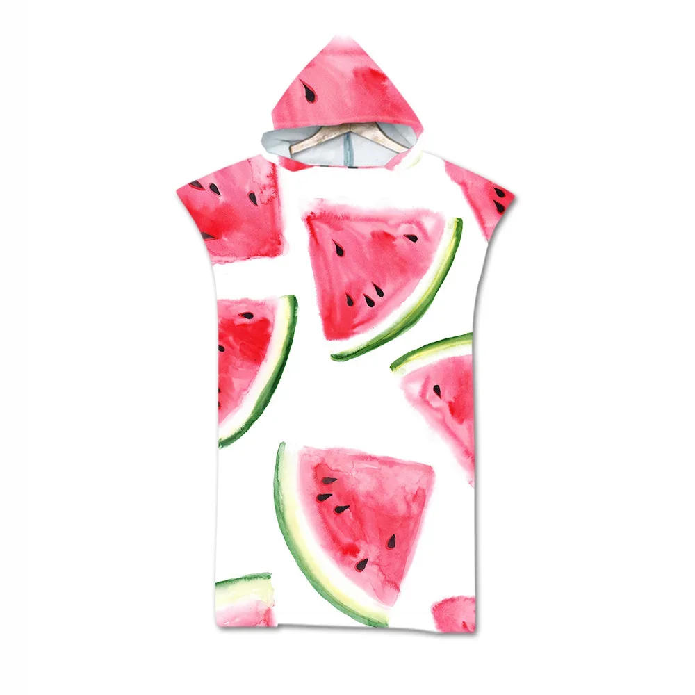 Description Picture 3 of itemSummer Fashion Beach Towel Microfiber Quick Dry Large Hooded Cloak Adult Cartoon Animal Poncho Bathrobe for Swim Surf Bath Towel