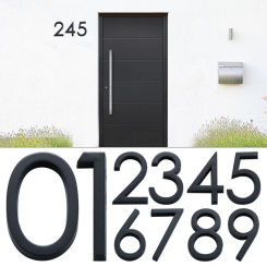 4inch/10cm Durable For Home Mailbox Hotel Address Self-Adhesive 0 To 9 Door Label Numeral Tag Number Plate Sign