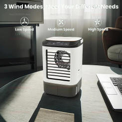 Mini Desktop Spray Fan Portable Home Office Quiet Air Cooler USB Humidifier Refrigeration Dorm Room Cooler Personal Use