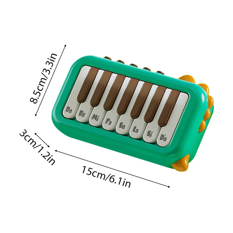 Description Picture 5 of item15 Key Pocket Piano Mini Electronic Piano One Click Switching Between 3 Different Tones Illuminated Keys Music Electronic Piano