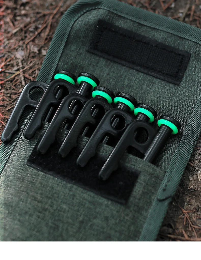 Description Picture 6 of itemOutdoor Camping Equipment Luminous Ring Nails Edc Gadgets Multifunctional Silicone Ring Tent Camping Accessories Hiking