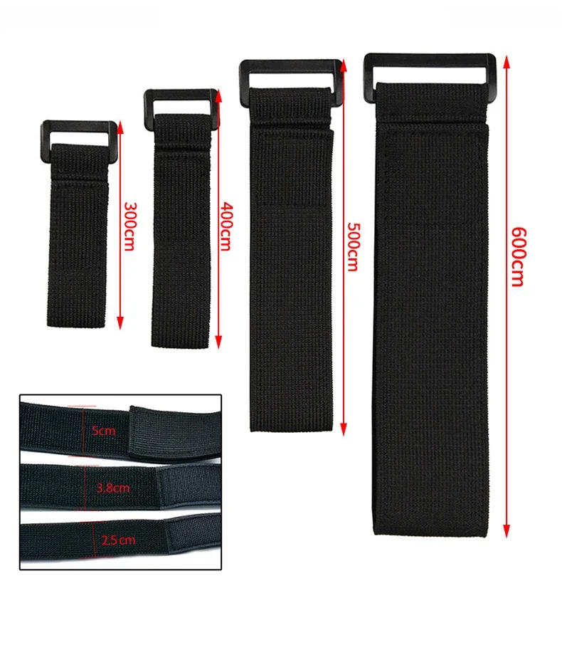 Description Picture 4 of item2/5PCS Customizable Elastic Reverse Buckle Nylon Magic Elastic Band Hook Loop Cable Ties Hook Straps sticky fastener tape