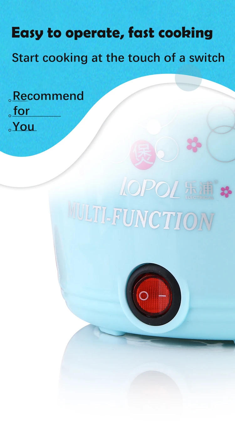 Description Picture 6 of item220V/450W Multifunction Electric Cooker Home Hot Pot The New Heating Pan Cooking Pot Machine Mini Rice Cooker Kitchen Appliances