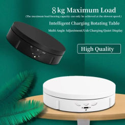146mm Display Turntable Stand Jewelry Model Toy Electric Rotating Table Electric 360°Panoramic Rotating Display Sta
