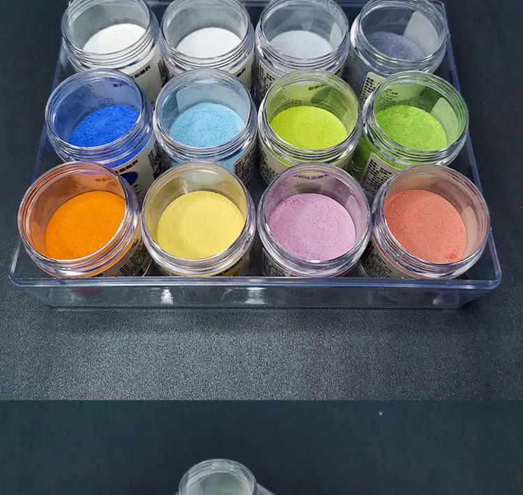 Description Picture 4 of item30g/ Box Pure silver Kiln Change Series Opaque High Temperature Enamel Powder DIY handwork Jingtai Blue Jewelry Pendant Material