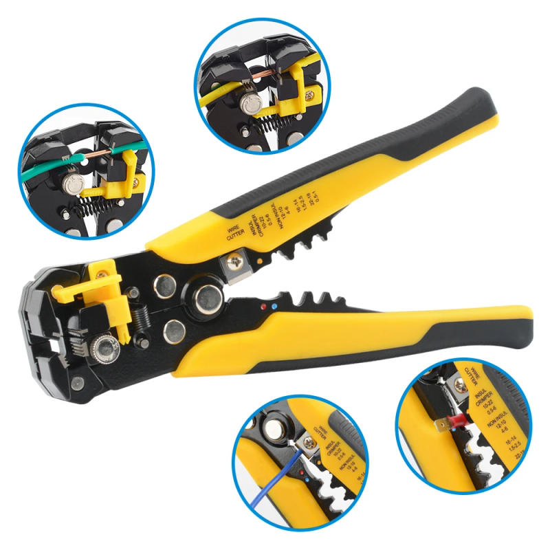 Description Picture 5 of itemProfessional Electrician Wire Hand Tool Terminal Set Cable Stripper Cutter Crimper Automatic Wire Crimping Stripping Plier