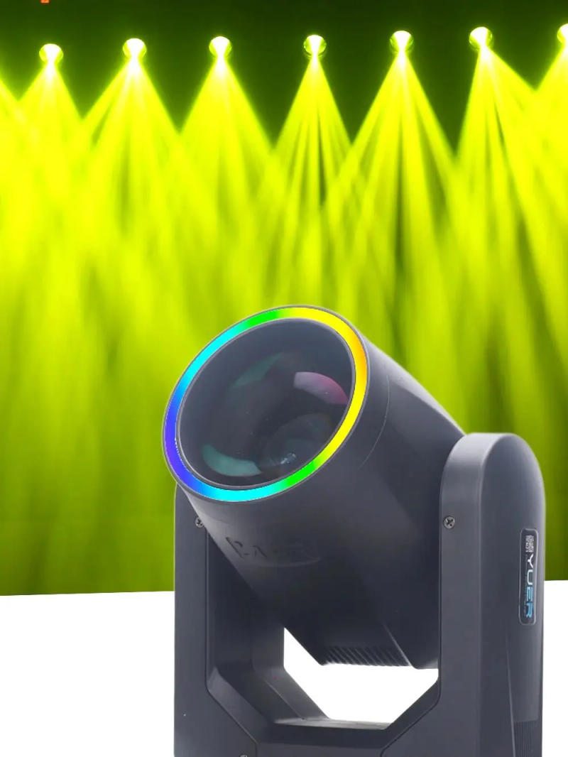 Description Picture 2 of itemYUER 200W LED Moving Head Light With LED aperture Beam DJ Lights 18 Prism DMX512 For Disco Party Club Show Stage Effects Lamp