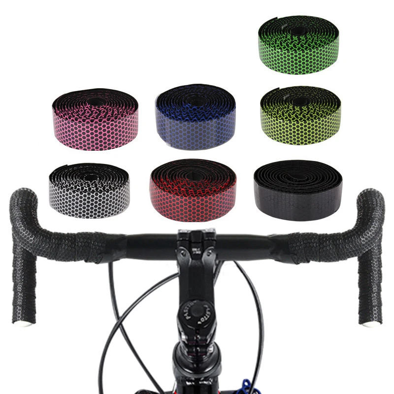 Description Picture 3 of itemESLNF Bicycle Handlebar Tape Road Bike Bar Tape PU Bike Handlebar Tape Cycling Damping Anti-Vibration Wrap Bike Accessories