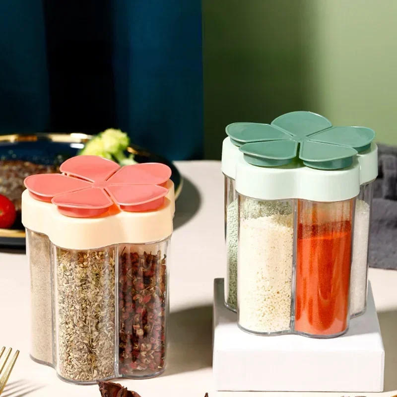 Description Picture 2 of itemSeasoning Jar Plastic Container Seasoning Bottle Spice Organizer Outdoor Camping Seasoning Container Kitchen Gadget Sets