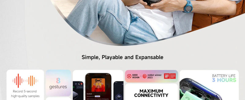 Description Picture 3 of itemDonner MEDO Bluetooth MIDI Controller, Portable Electronic Instrument | Chord, Sample, Lead, Bass, Drum