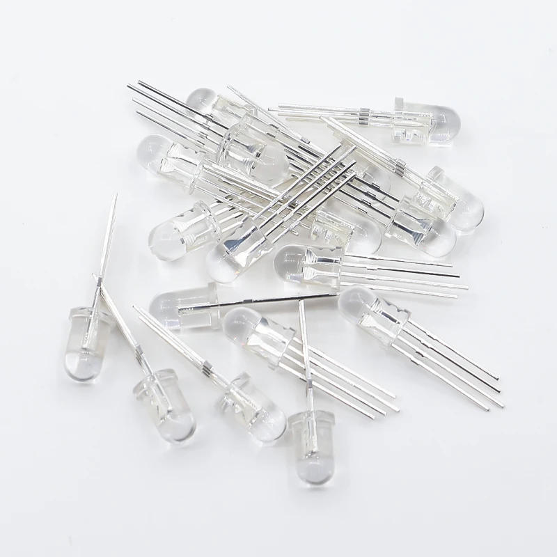 Description Picture 5 of item5v Ws2812 5mm Led Rgb Dip Diode F5 Round Dream Color Addressable Full Color Clear Diffuse Neon Pixel Light Ws2812b Chip Diode