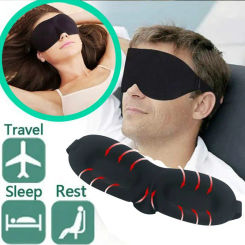 3D Sleep Mask Natural Sleeping Eye Mask Eyeshade Cover Shade Eye Patch Women Men Soft Portable Blindfold Travel Eyepatch 1Pcs