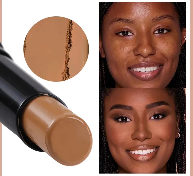 Description Picture 5 of itemFace Foundation Concealer Stick Face Bronzer Contouring Make Up Base Foundation Cream Matte High Coverage Dark Circle Cosmetics