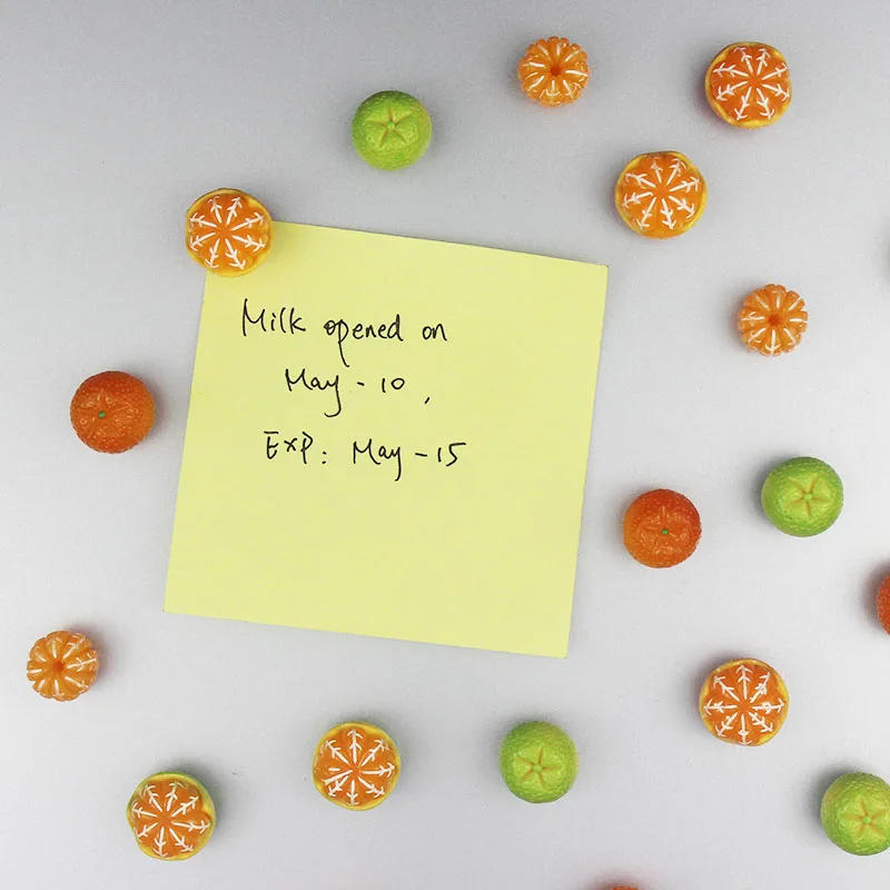 Description Picture 4 of item5pcs Orange Fridge Magnet Funny Home DIY Refrigerator Decoration Kitchen Gift Message Board Note Cute Creative Sticker