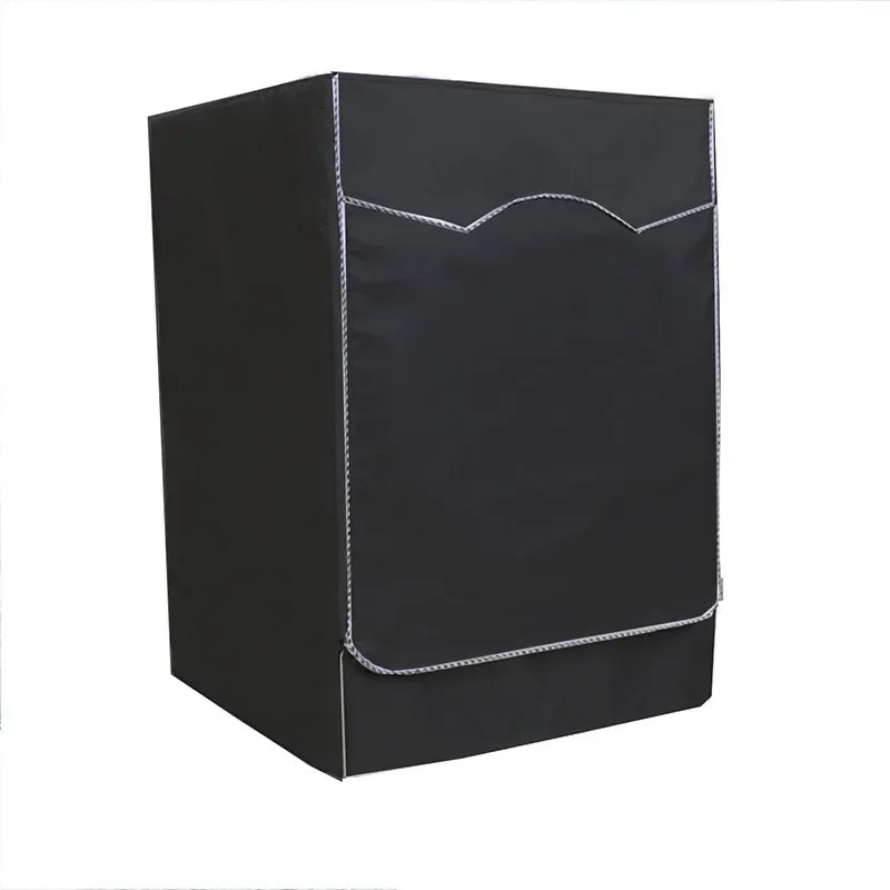 Description Picture 6 of item4 size washer-dryer cover Washing machine cover Polyester waterproof front load sunblock laundry silver coated dust cover