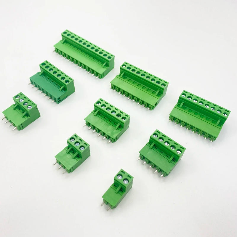 Description Picture 4 of item5Pair 5.08mm 2EDG 2/3/4/5/6/7/8/9/10/12Pin PCB Screw Terminal Block Wire Connector 5.08mm Pitch 300V10A Straight Pin Plug-in Soc
